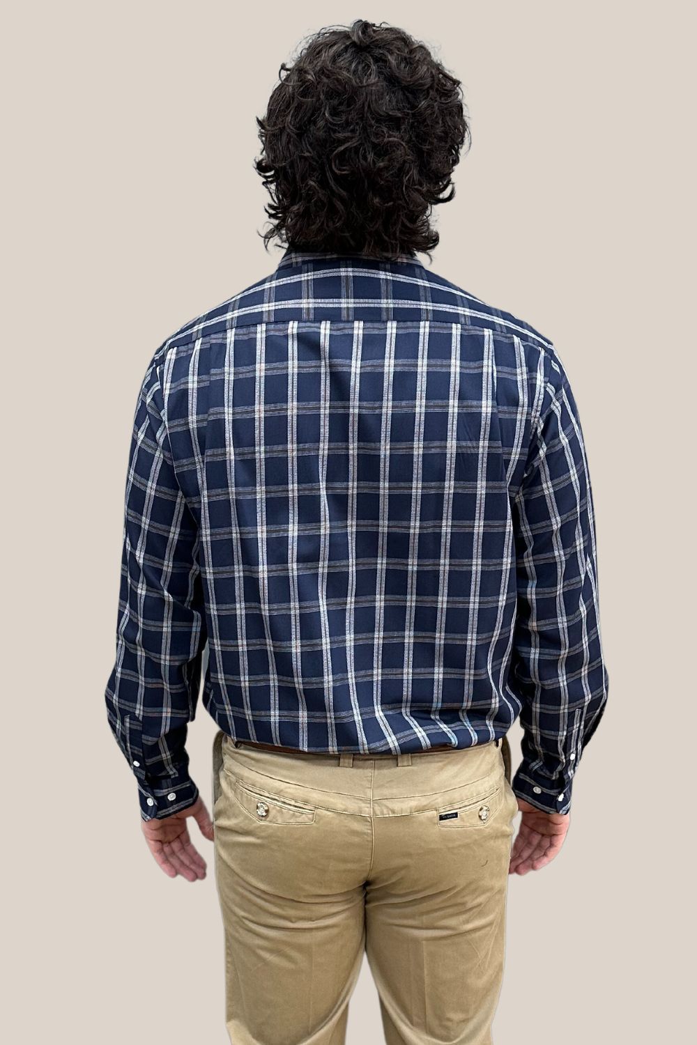 Back Bay Bamboo/Poly Check Long Sleeve Shirt