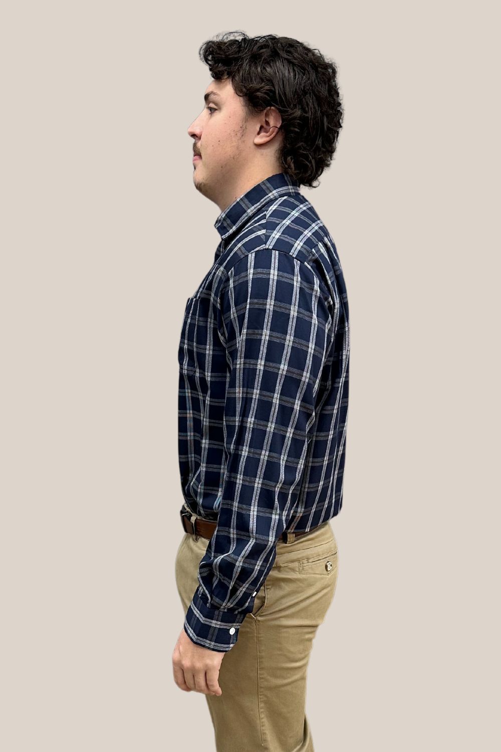 Back Bay Bamboo/Poly Check Long Sleeve Shirt