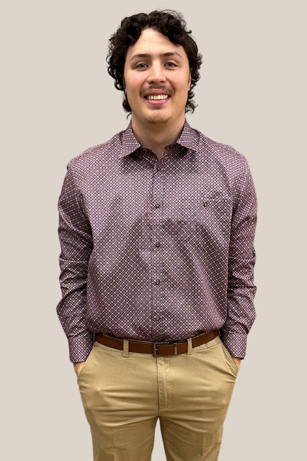 Mendoral Design Regular Fit Long Sleeve Fashion Shirt