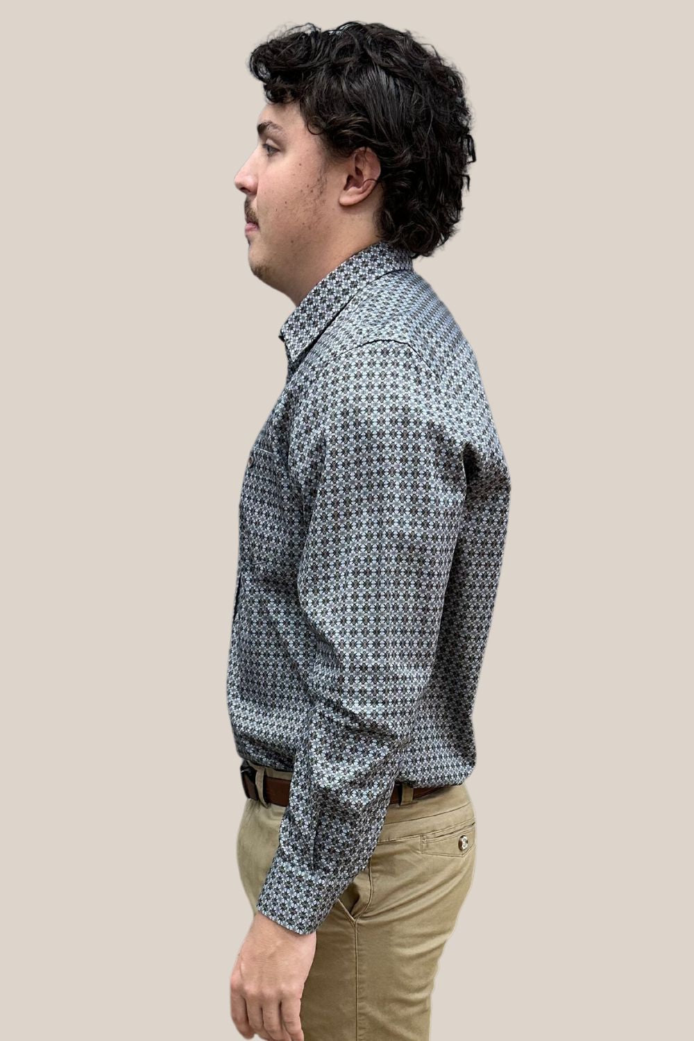 Mendoral Design Regular Fit Long Sleeve Fashion Shirt