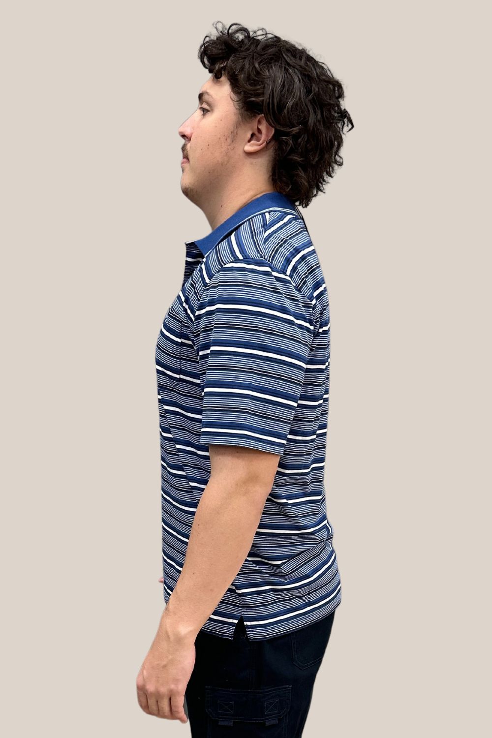 Bertini Repeat Stripe Jersey Polo