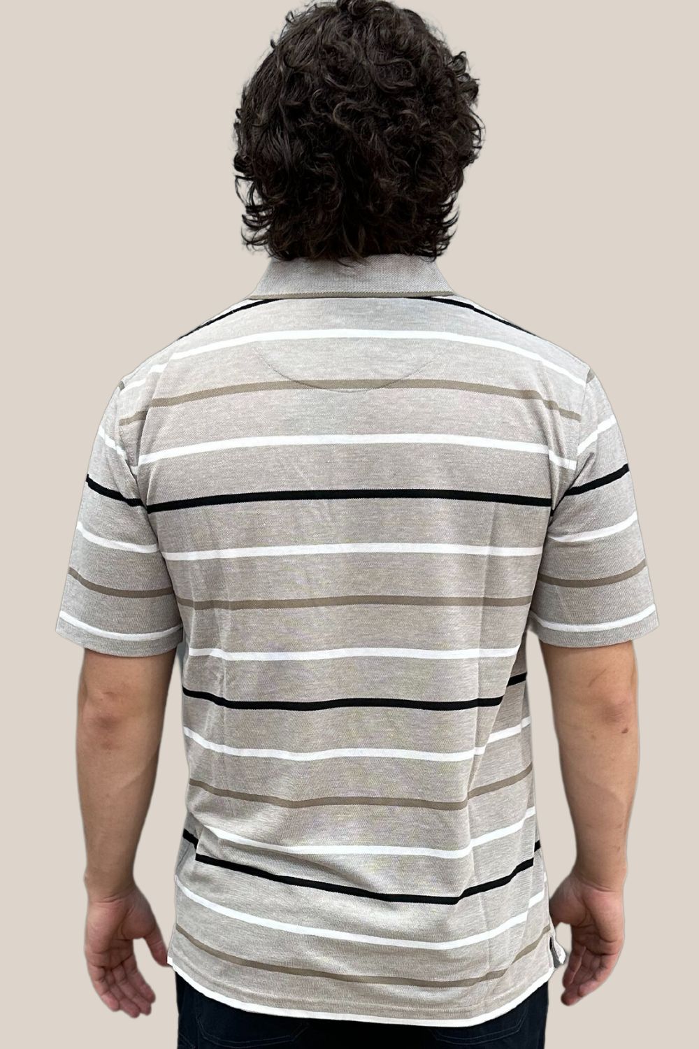 Bertini Thin Stripe Pique Polo