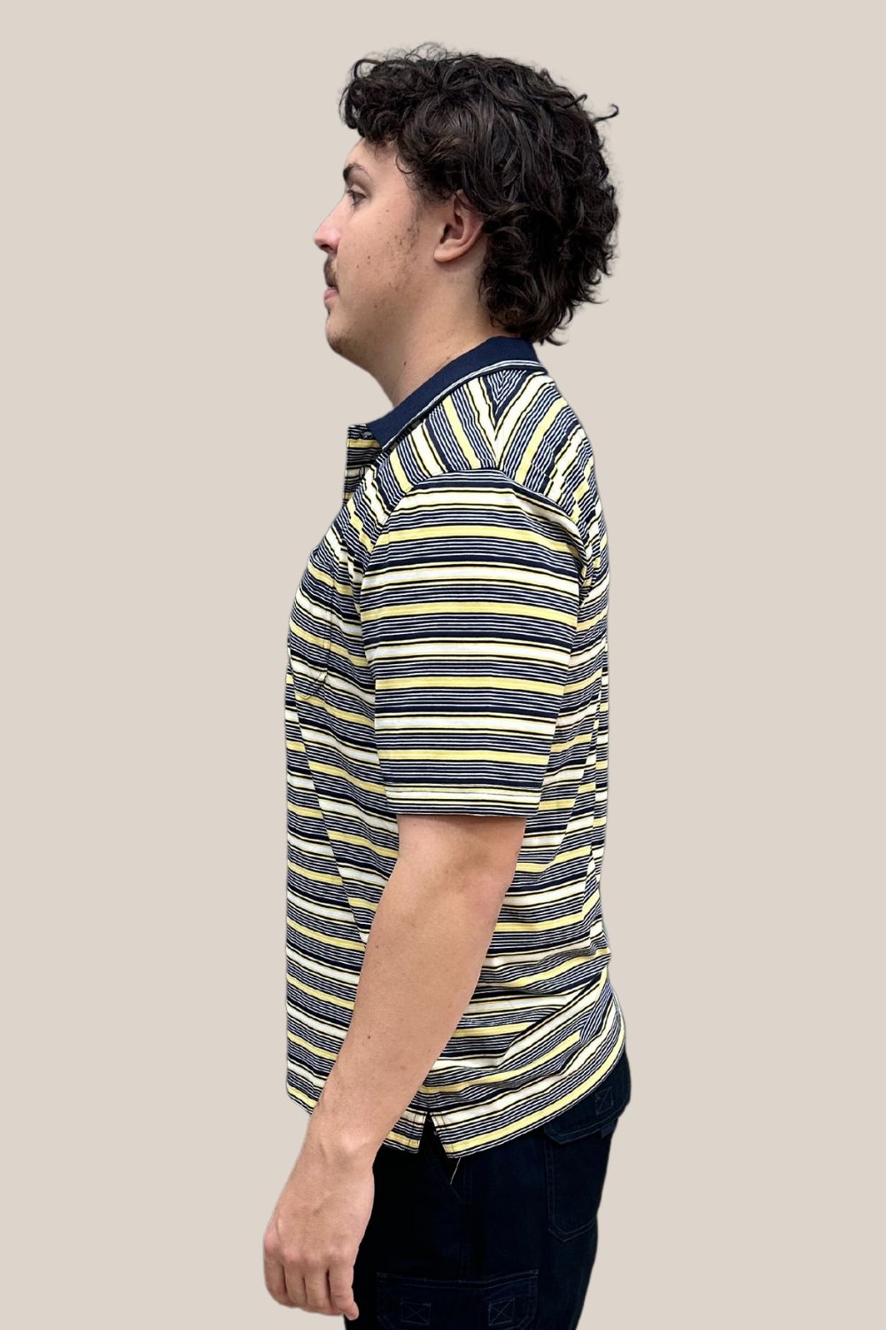 Bertini Repeat Stripe Jersey Polo