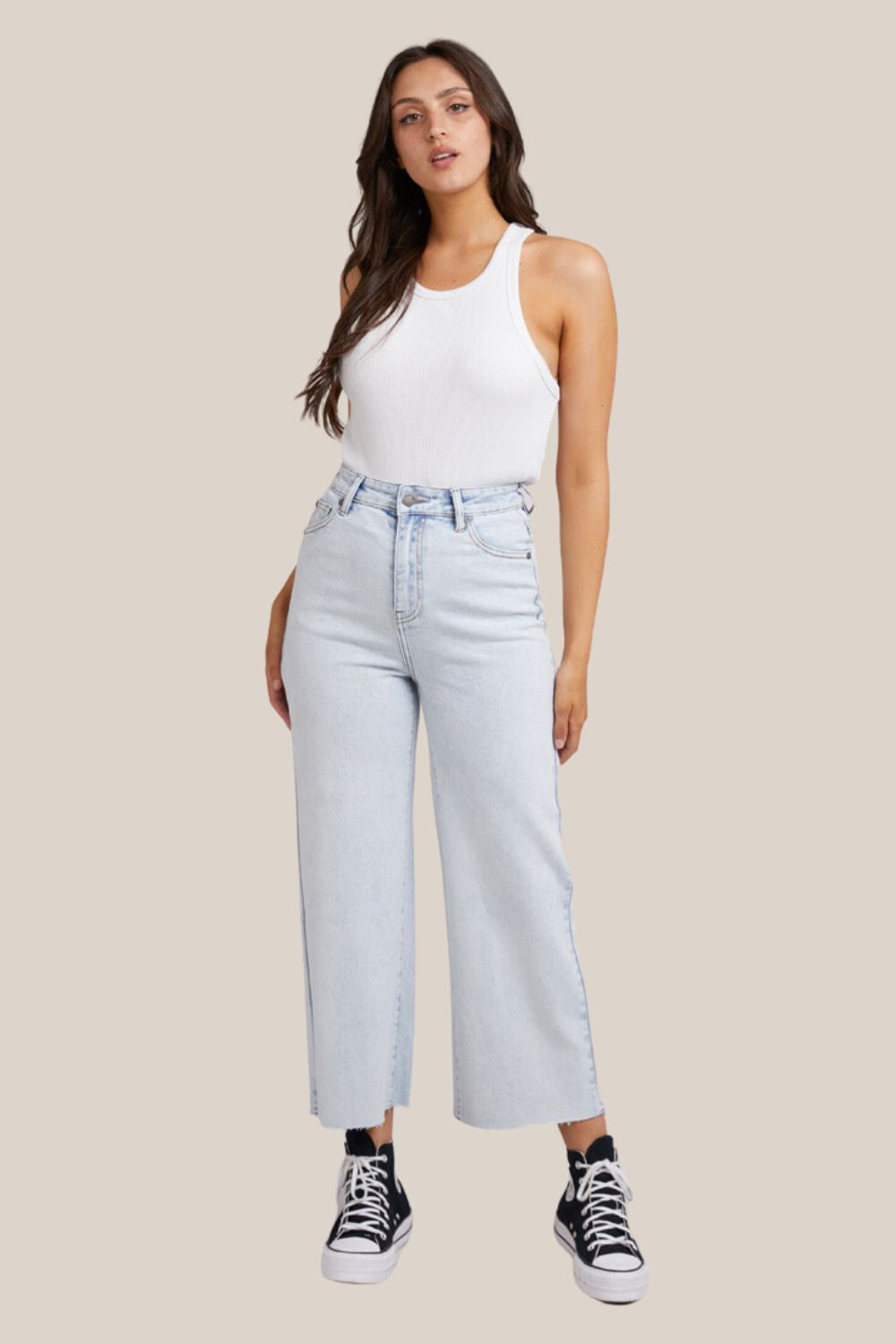 All About Eve Charlie High Rise Wide Leg Jean