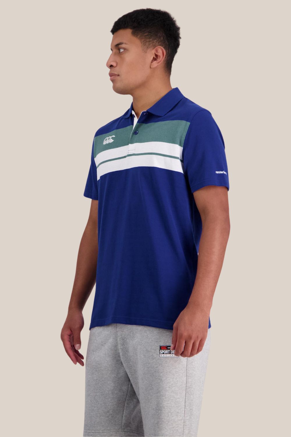 Canterbury Mens Chest Stripe Polo