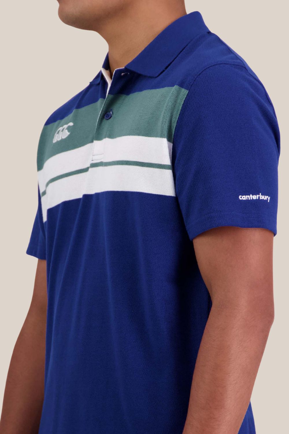 Canterbury Mens Chest Stripe Polo
