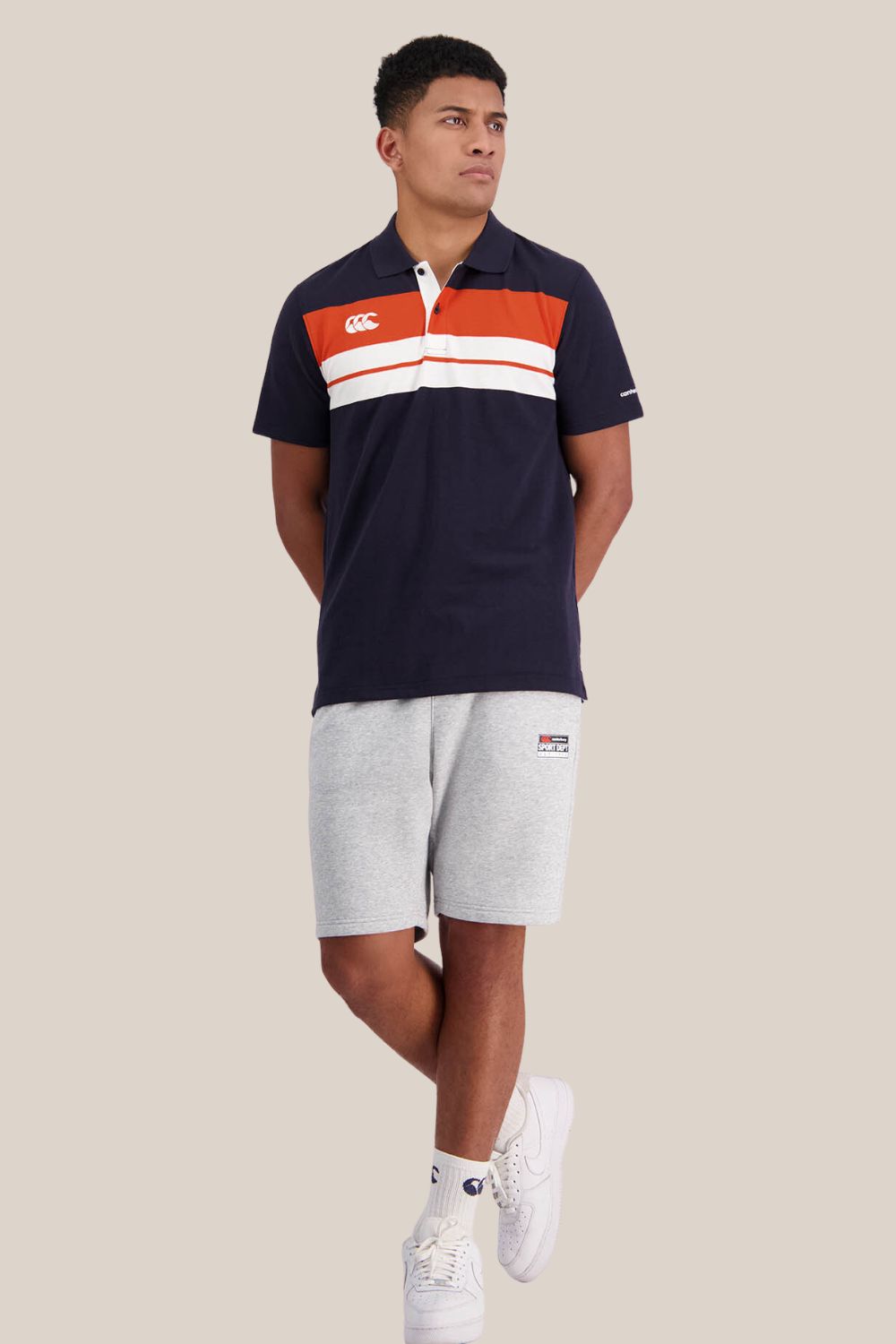 Canterbury Mens Chest Stripe Polo