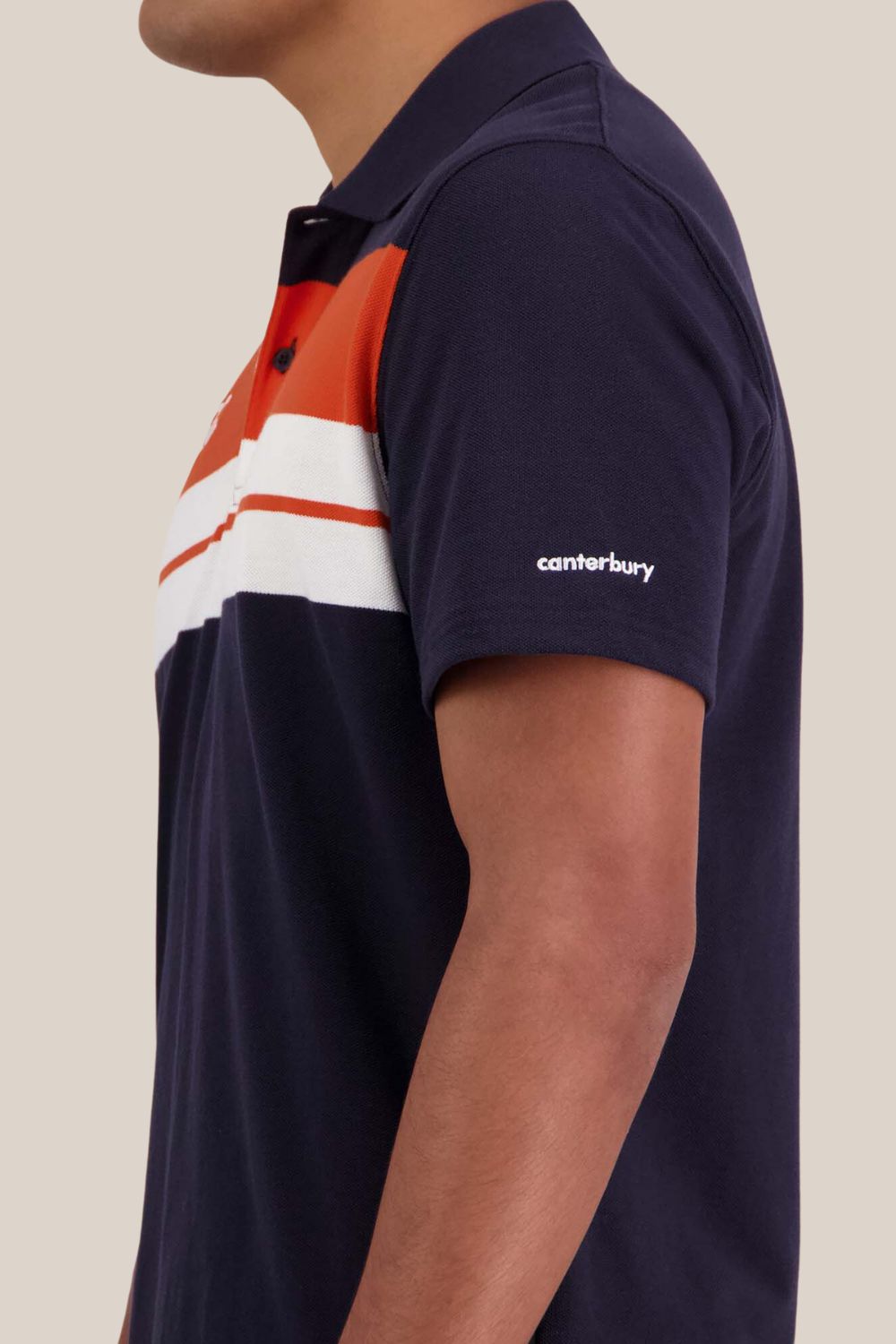 Canterbury Mens Chest Stripe Polo