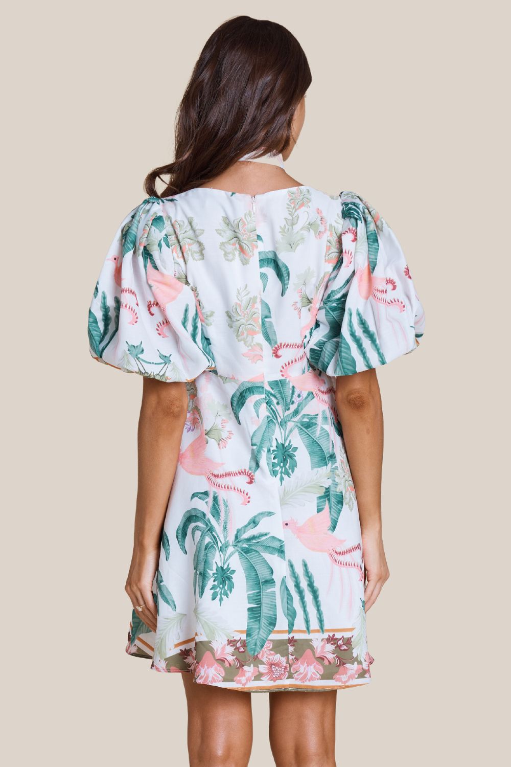 Honey & Beau Obsessed Puff Sleeve Dress