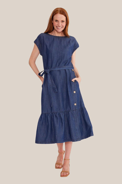 Yarra Trail Denim Button Dress