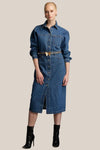 Fate + Becker Genie Denim Midi Shirt Dress