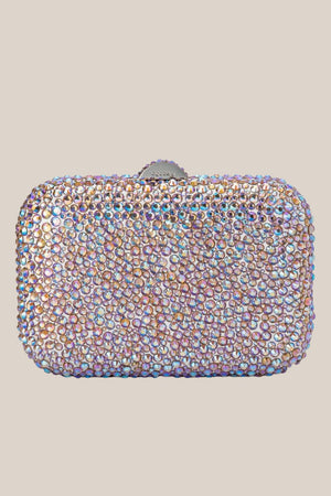 Olga Berg Casey Hotfix Encrusted Clutch