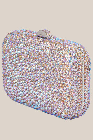 Olga Berg Casey Hotfix Encrusted Clutch