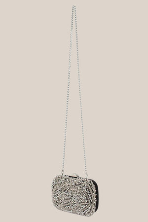 Olga Berg Gabriel Encrusted Clutch