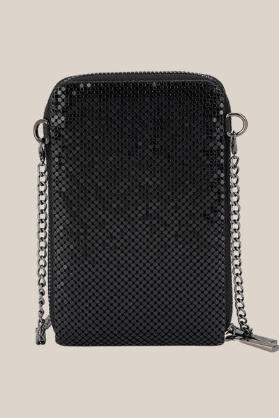 Olga Berg Elton Mesh Crossbody Bag