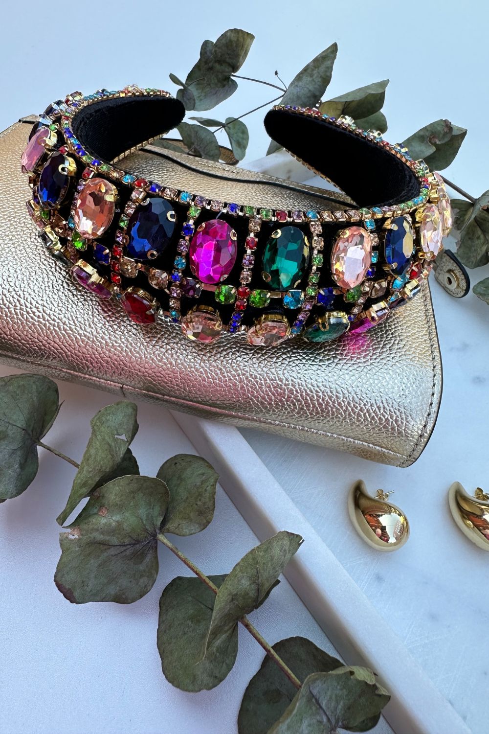 BoElle Statement Gemstone Headband