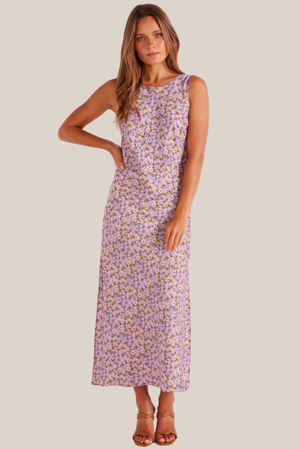 Mink Pink Posey Bias Midi Dress