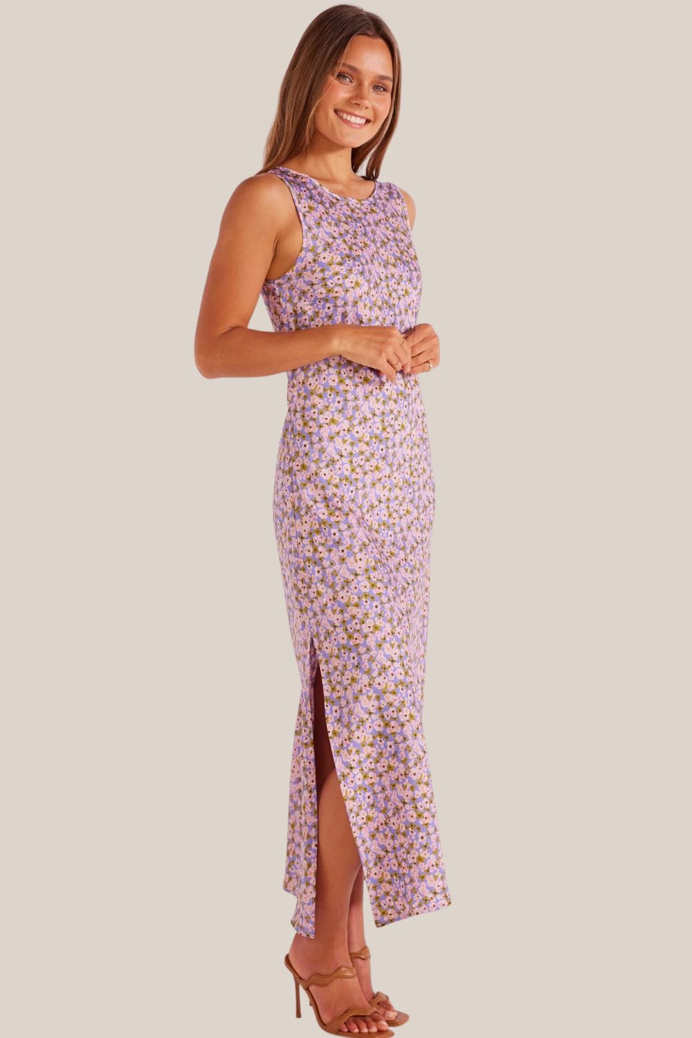 Mink Pink Posey Bias Midi Dress