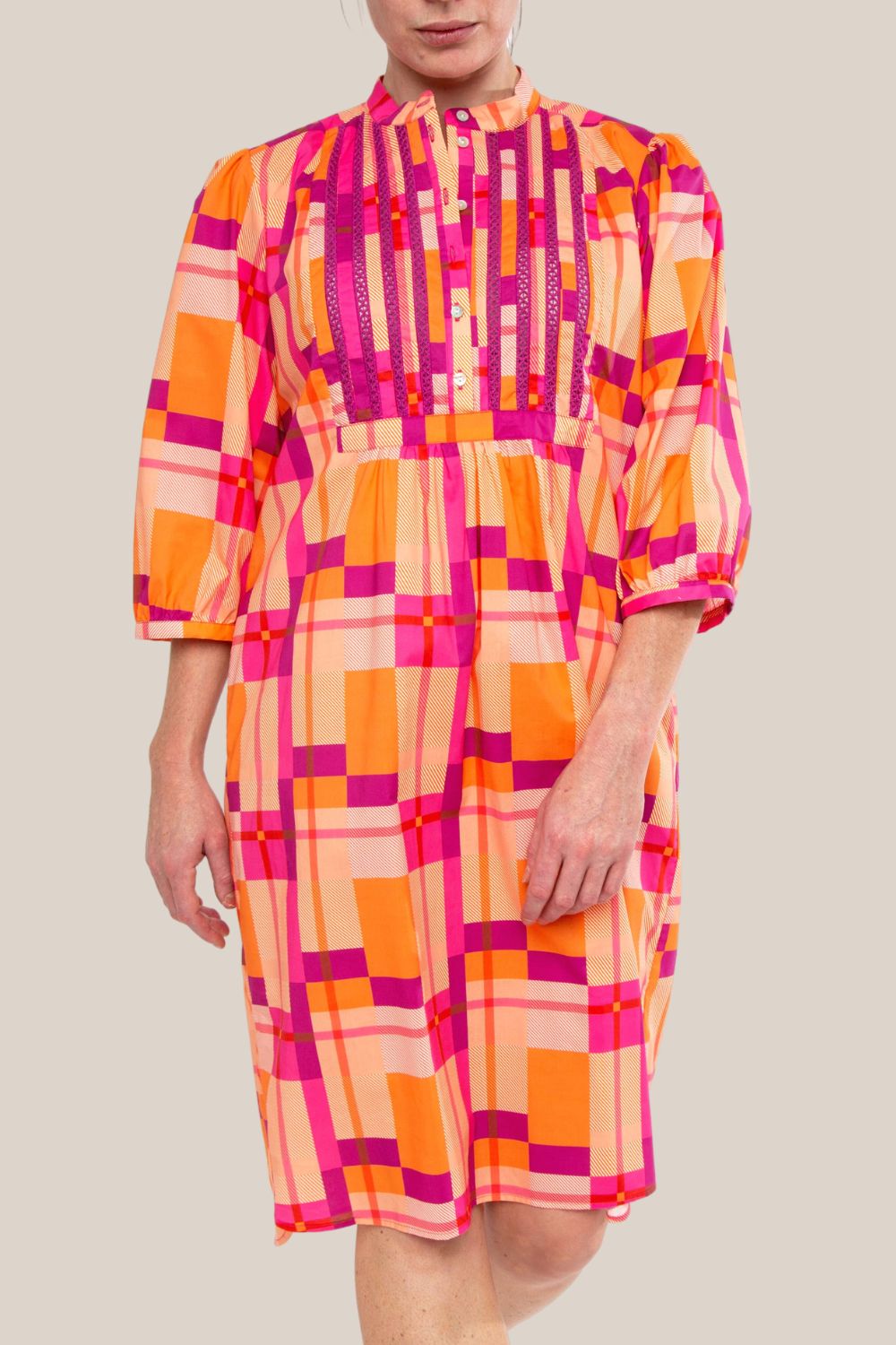 Pingpong Check Ruffle Dress