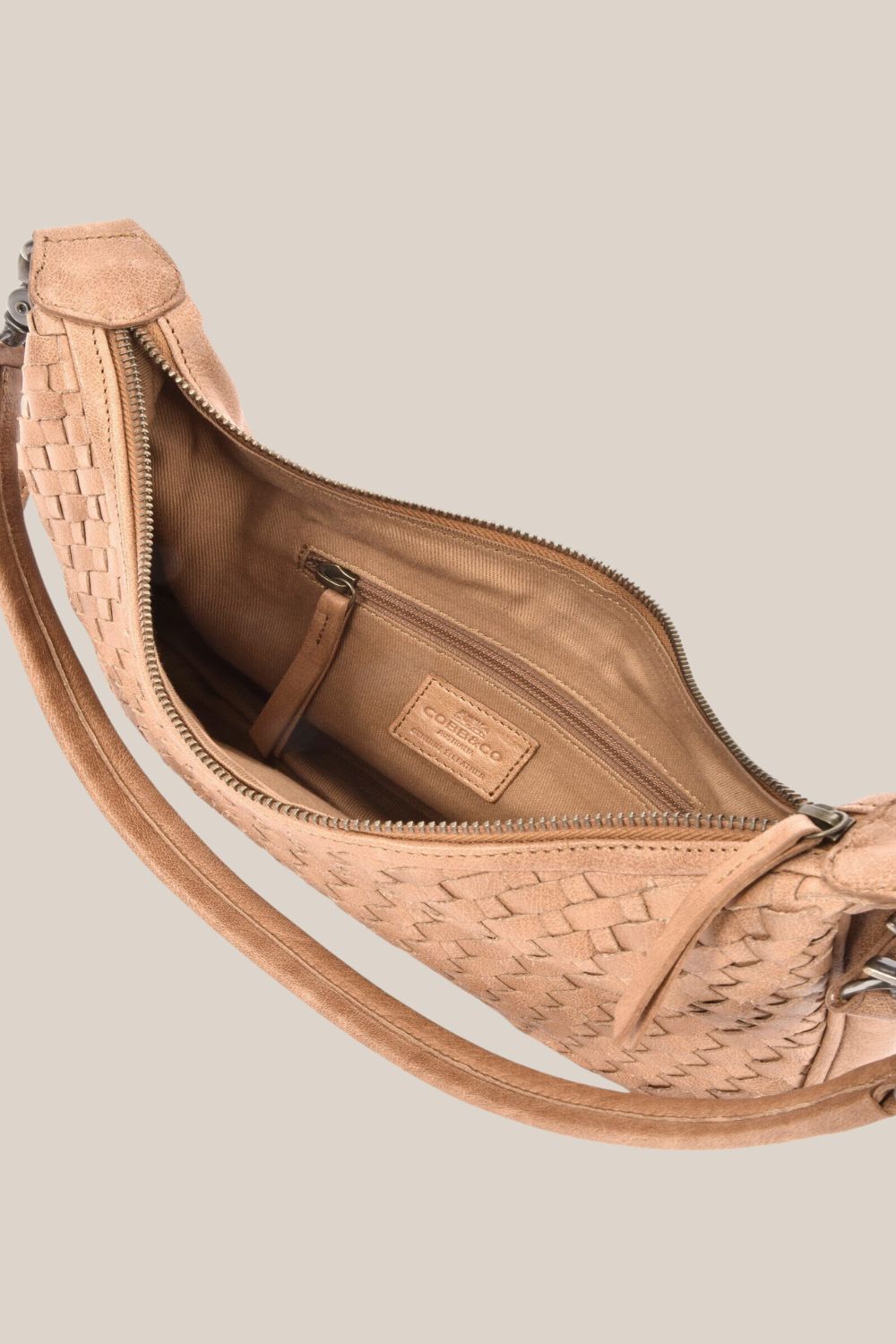 Cobb & Co Hughes Woven Leather Bag