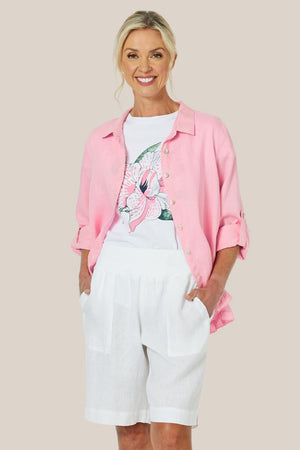 Gordon Smith Jersey Waist Linen Short