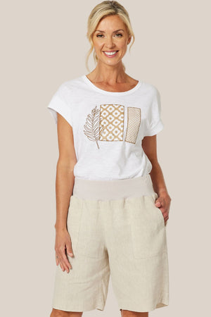 Gordon Smith Jersey Waist Linen Short