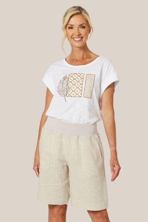 Gordon Smith Jersey Waist Linen Short