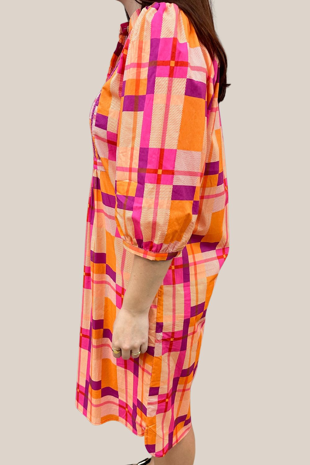 Pingpong Check Ruffle Dress