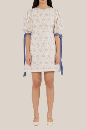 Amelius Blue Maiden Linen Mini Dress