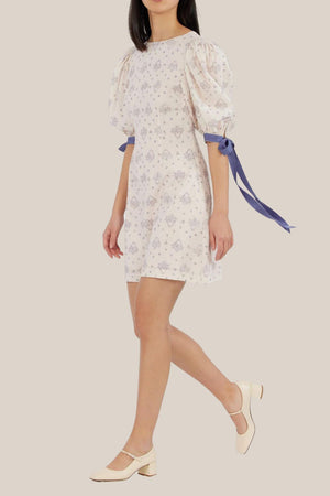 Amelius Blue Maiden Linen Mini Dress