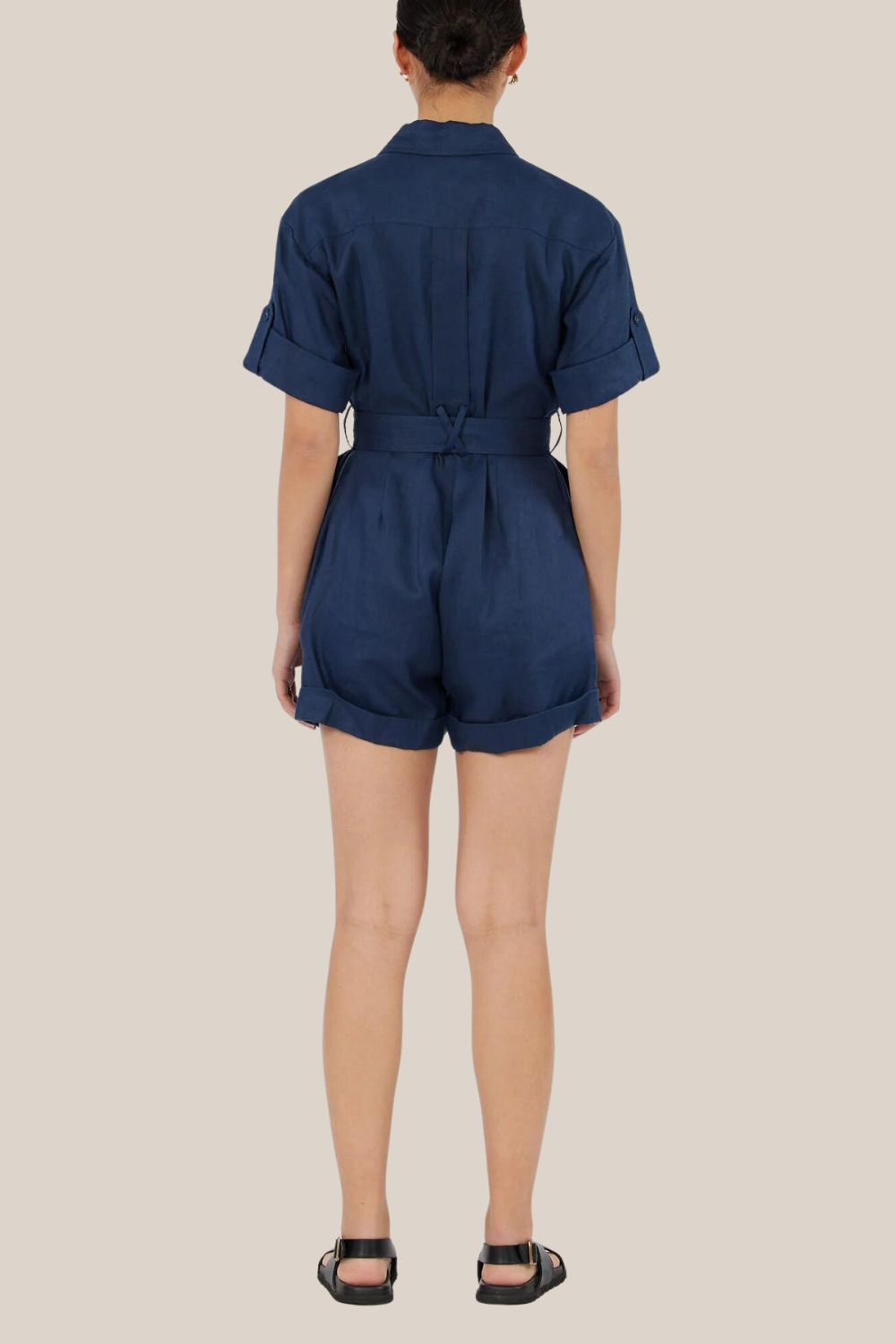 Amelius Surreal Linen Playsuit