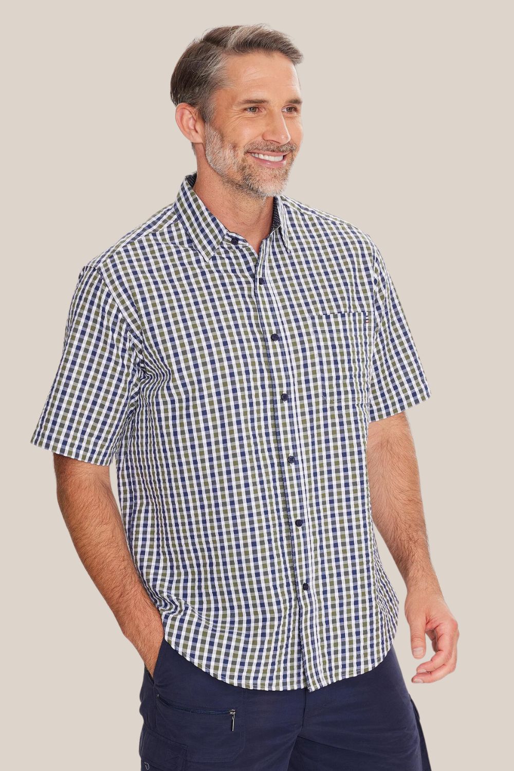 Breakaway Art Seersucker Short Sleeve Shirt