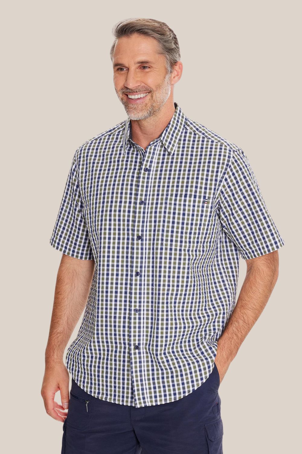 Breakaway Art Seersucker Short Sleeve Shirt