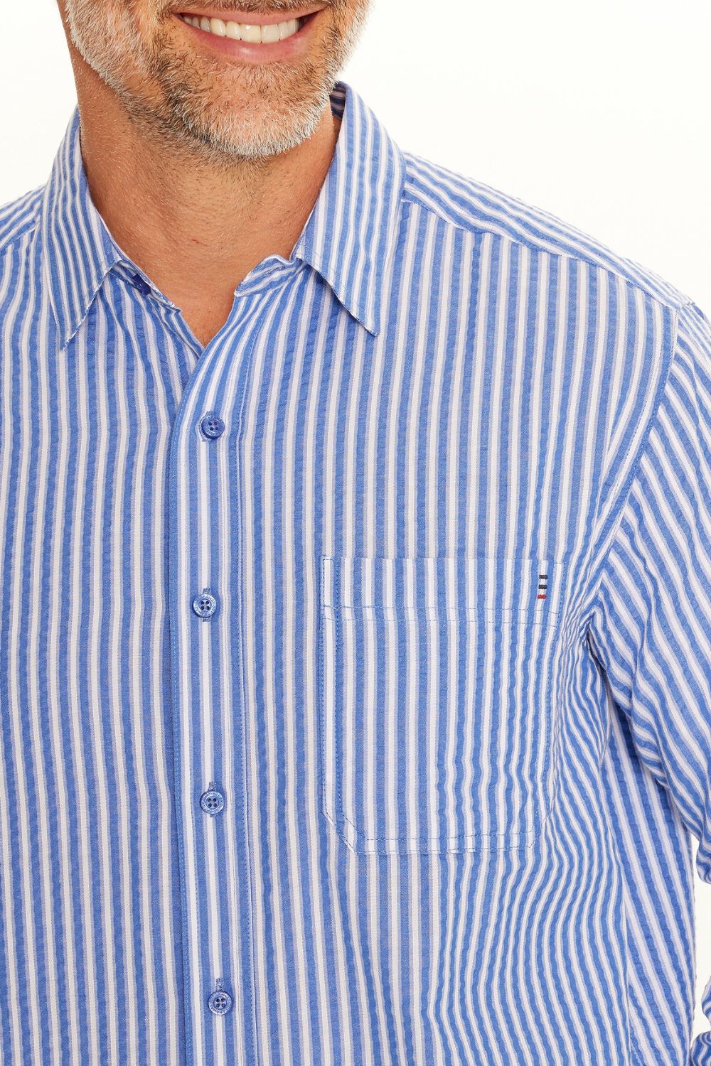 Breakaway Jet Seersucker Long Sleeve Shirt