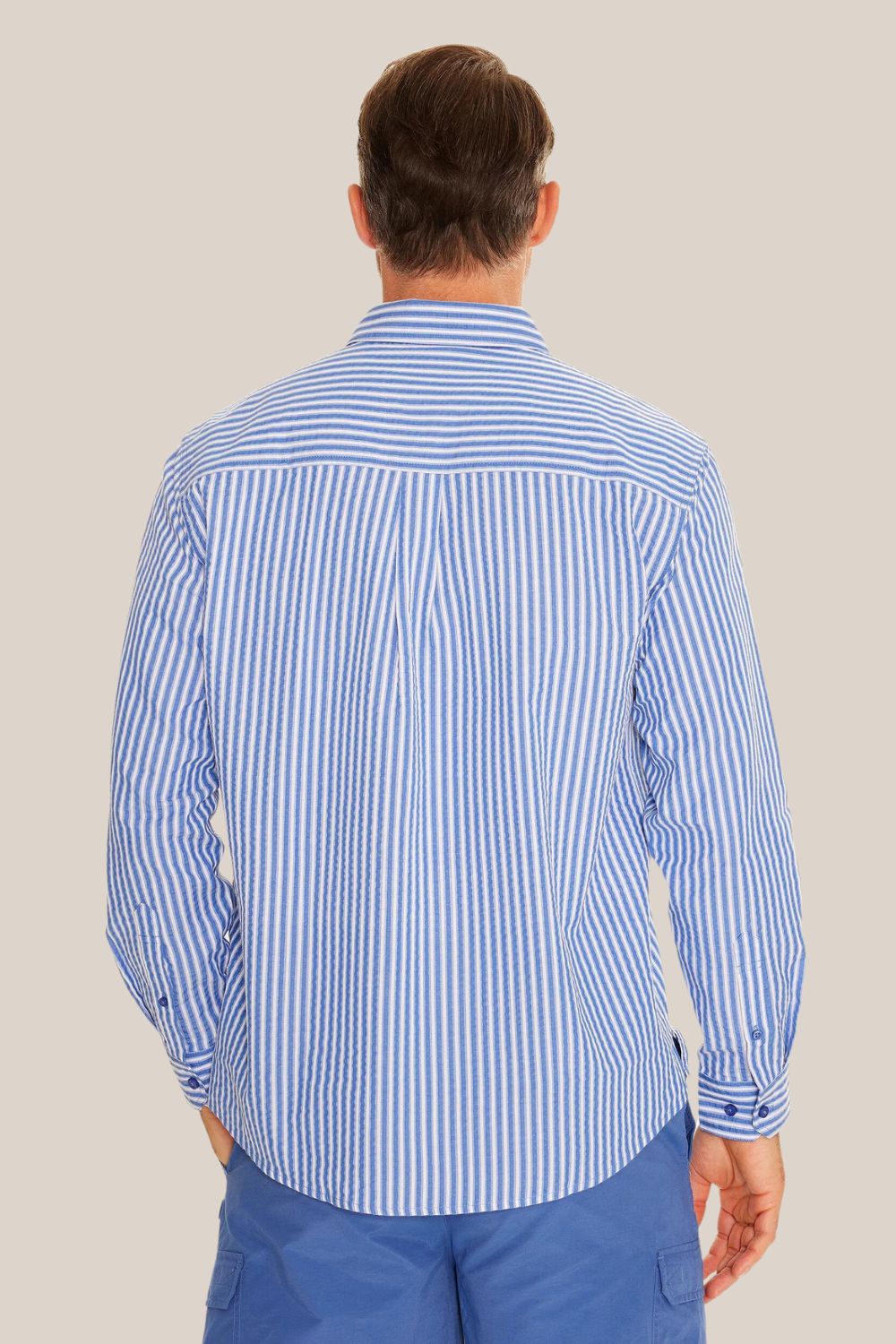 Breakaway Jet Seersucker Long Sleeve Shirt