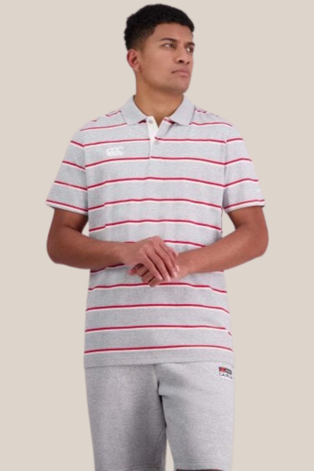Canterbury Mens Yarn Dye Stripe Polo