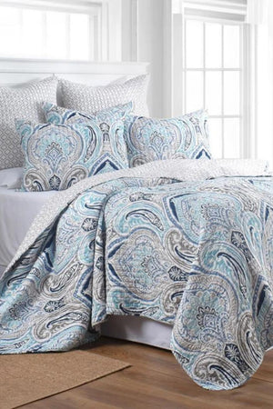 Classic Quilts Blue Reflections Quilt- Single Single