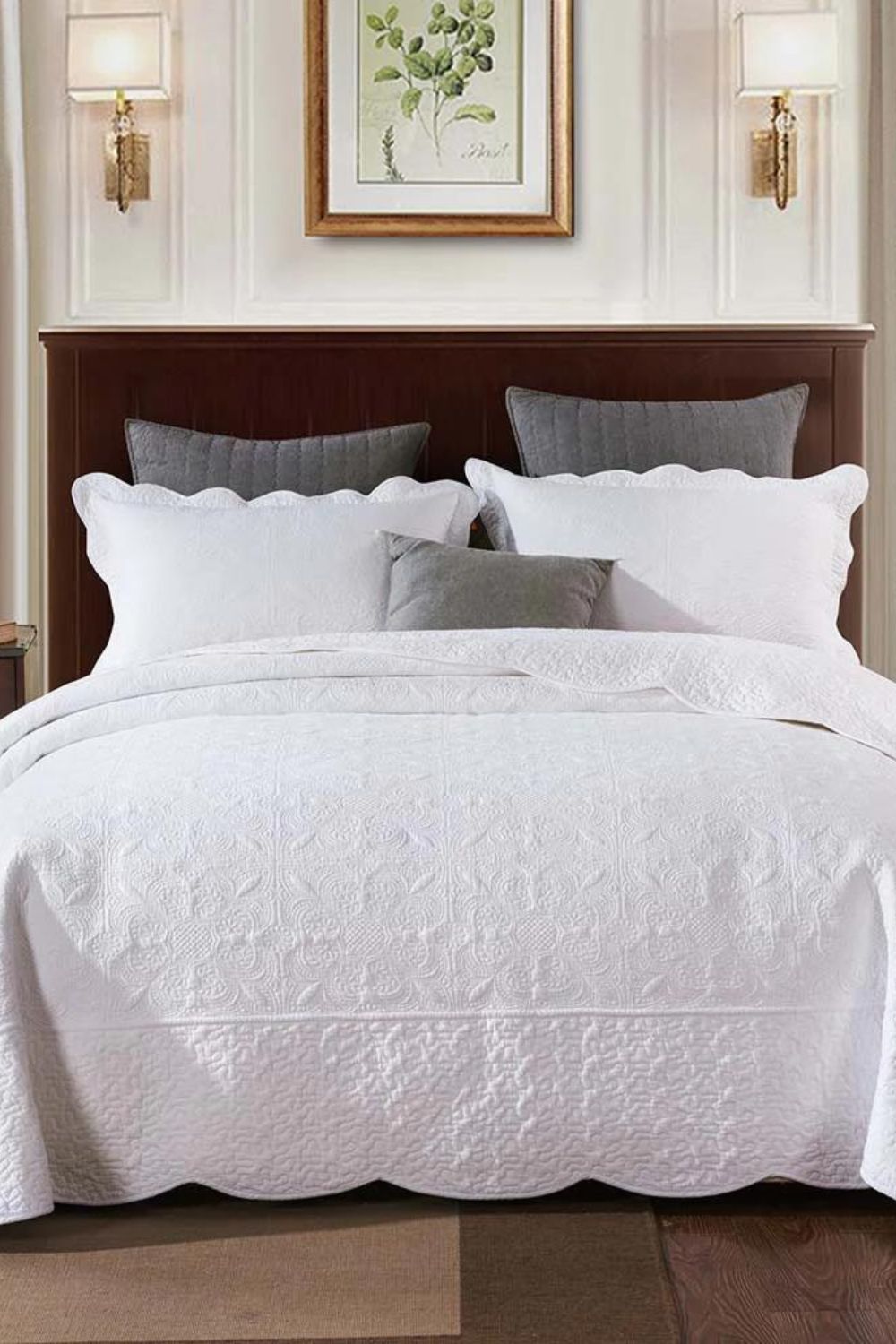 Classic Quilts Antique White Quilt - Queen