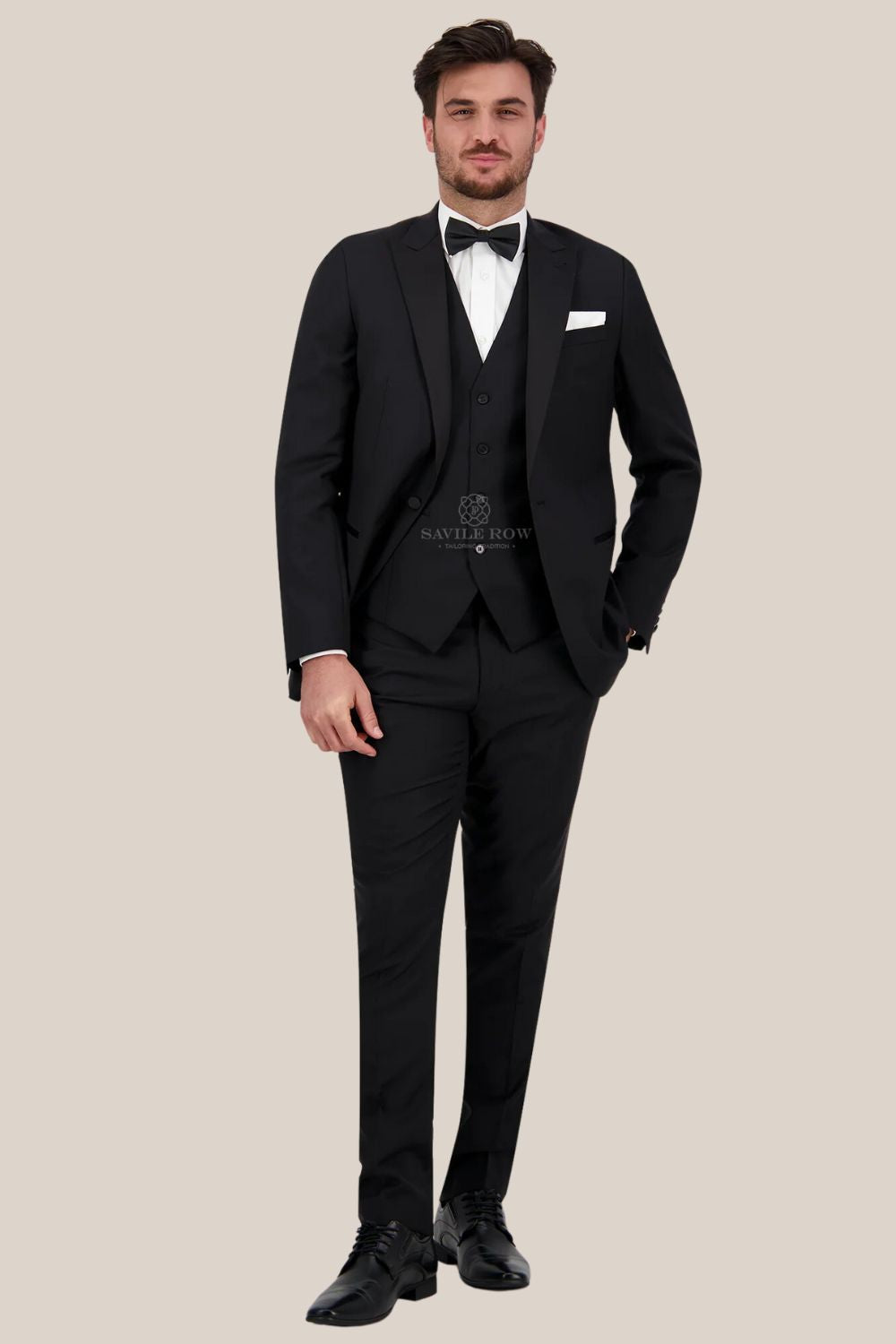 Saville Row Judah Peak Lapel Collar Jacket - D9