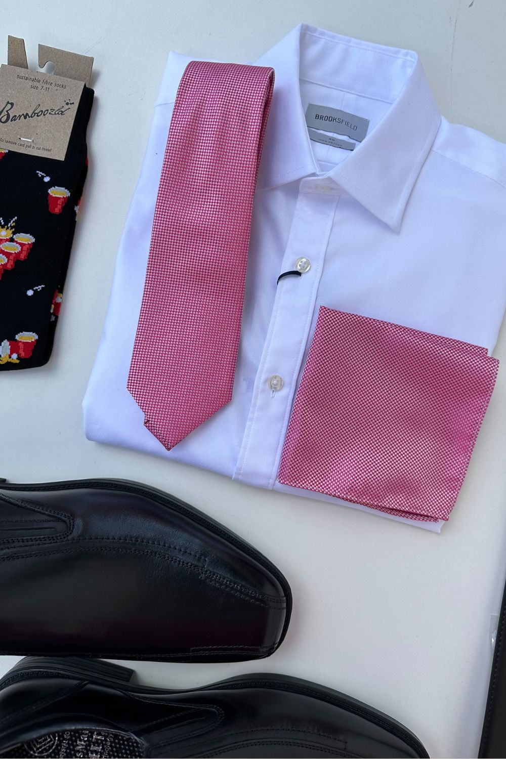 James Adelin Plain Microfibre Tie