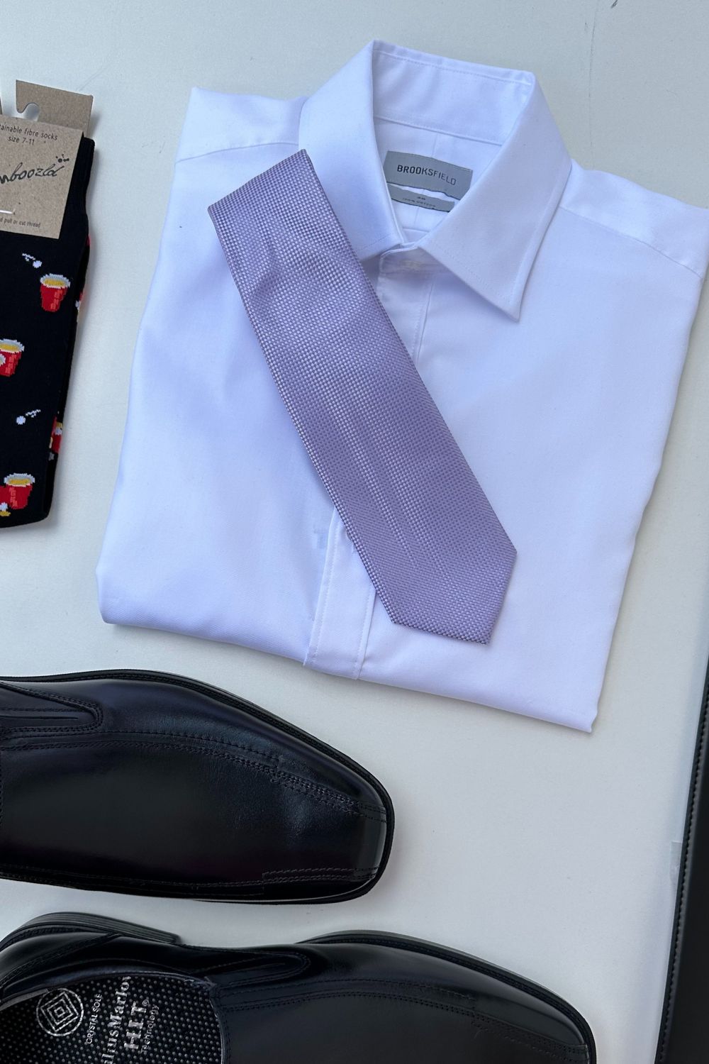 James Adelin Plain Microfibre Tie