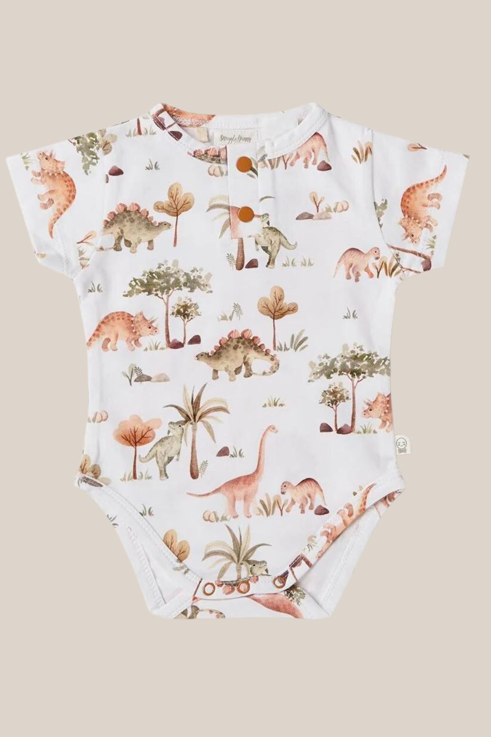 Snuggle Hunny Dino Short Sleeve Bodysuit