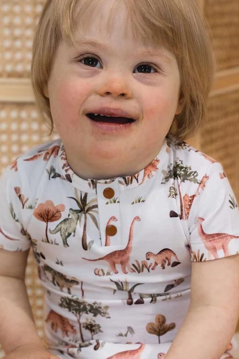 Snuggle Hunny Dino Short Sleeve Bodysuit