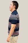 Back Bay Mercerized Cotton Striped Polo