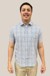 Back Bay Bamboo Poly Micro Check Short Sleeve Shirt