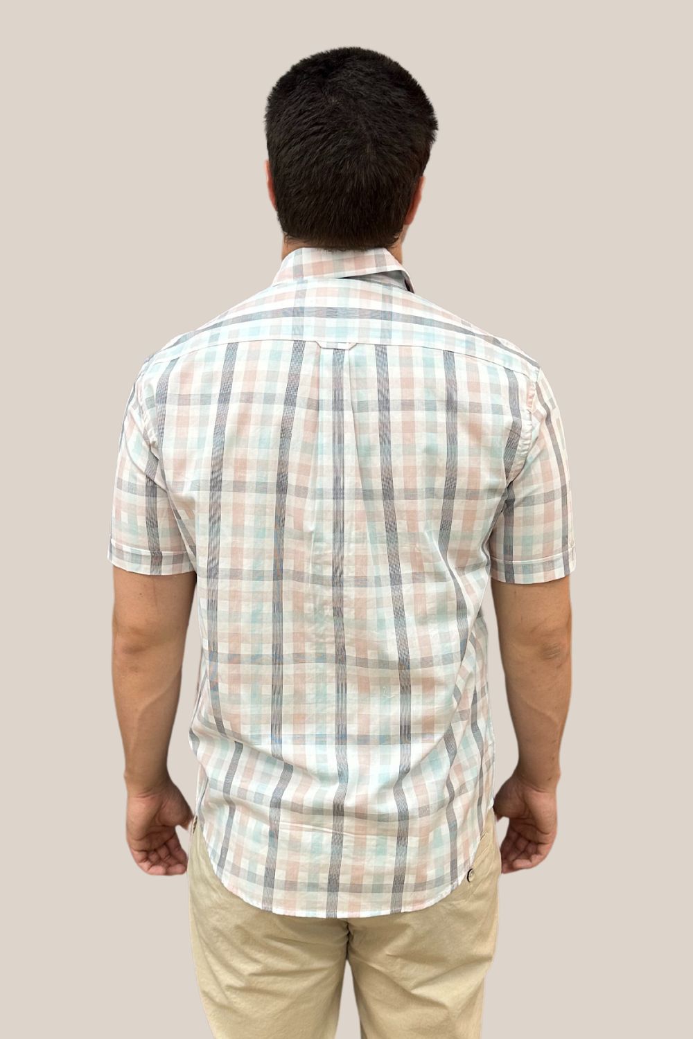 Back Bay Cotton Check Short Sleeve Shirt