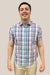 Back Bay Bamboo Poly Check Short Sleeve Shirt