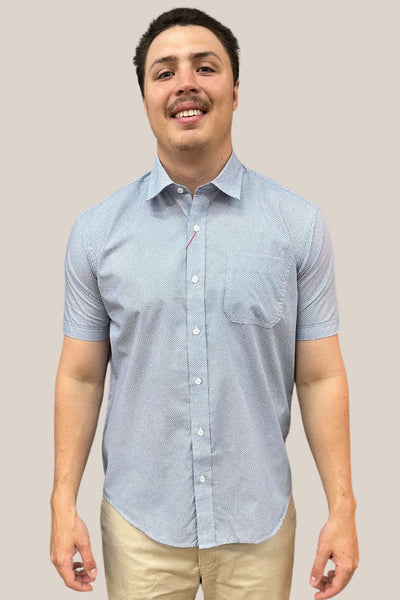 Blue Horizon Printed Short Sleeve Shirt