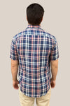 Back Bay Linen Check Short Sleeve Shirt