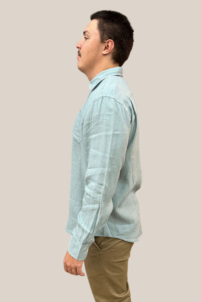 Back Bay Linen Check Long Sleeve Shirt